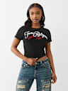 EMBROIDERED LOGO BABY TEE