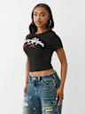 EMBROIDERED LOGO BABY TEE