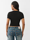 EMBROIDERED LOGO BABY TEE
