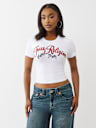EMBROIDERED LOGO BABY TEE