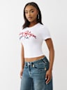 EMBROIDERED LOGO BABY TEE