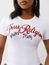 EMBROIDERED LOGO BABY TEE