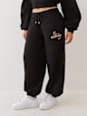 CRYSTAL LEOPARD BAGGY JOGGER