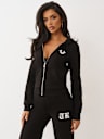 CRYSTAL LOGO ZIP HOODIE