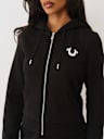 CRYSTAL LOGO ZIP HOODIE