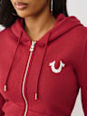 CRYSTAL LOGO ZIP HOODIE