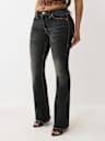 BECCA MID RISE BIG T BOOTCUT JEAN