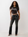DISTRESSED CRYSTAL LOGO TEE