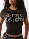 DISTRESSED CRYSTAL LOGO TEE