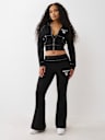 SHRUNKEN  CRYSTAL WING ZIP HOODIE