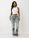 JOEY MID RISE SUPER T FLARE JEAN