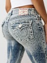 JOEY MID RISE SUPER T FLARE JEAN