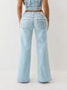 BOBBI FOILED LEOPARD LOW RISE BAGGY JEAN