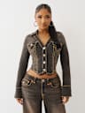 BROWN DENIM SUPER T DENIM SHIRT