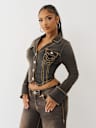 BROWN DENIM SUPER T DENIM SHIRT