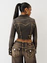 BROWN DENIM SUPER T DENIM SHIRT