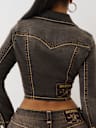 BROWN DENIM SUPER T DENIM SHIRT