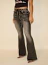 TRUE RELIGION X BELLA DOÑA CHARLIE HIGH RISE FLARED JEANS