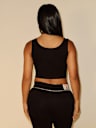 TRUE RELIGION X BELLA DOÑA CRYSTAL CROPPED TANK