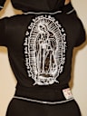 TRUE RELIGION X BELLA DOÑA CRYSTAL SHRUNKEN ZIP HOODIE