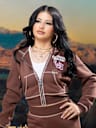 TRUE RELIGION X BELLA DOÑA CRYSTAL SHRUNKEN ZIP HOODIE