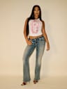 TRUE RELIGION X BELLA DOÑA CRYSTAL HALTER TOP