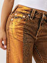  BOBBI ORANGE FOIL BAGGY JEAN
