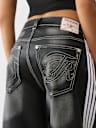 BAILEY FAUX LEATHER BARREL PANT