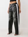 BAILEY FAUX LEATHER BARREL PANT