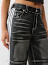 BAILEY FAUX LEATHER BARREL PANT