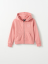 GIRLS STITCH LOGO ZIP HOODIE