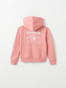 GIRLS STITCH LOGO ZIP HOODIE
