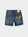 GIRLS JAYDE EMBROIDERED BUTTERFLY SHORT
