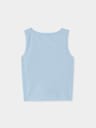 GIRLS IRIDESCENT WINGED LOGO TIE TANK TOP