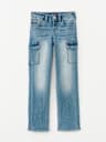 GIRLS WIDE LEG CARGO JEAN