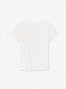 CAMISETA CON PARCHE DE MEZCLILLA Y HERRADURA PARA NIÑA