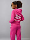 GIRLS CRYSTAL WINGED LOGO ZIP HOODIE
