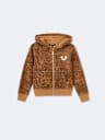 GIRLS LEOPARD PRINT HOODIE