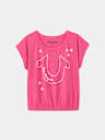 GIRLS CRYSTAL LOGO DOLMAN TEE