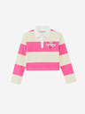 GIRLS LOGO RUGBY LONG SLEEVED TOP