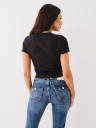 CRYSTAL LETTUCE EDGE BABY TEE