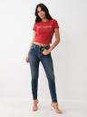 CRYSTAL LETTUCE EDGE BABY TEE