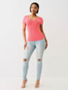 STUDDED HORSESHOE HENLEY SHIRT