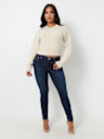 CRYSTAL HORSESHOE PULLOVER SWEATER