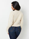 CRYSTAL HORSESHOE PULLOVER SWEATER