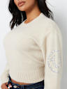 CRYSTAL HORSESHOE PULLOVER SWEATER