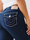 JEANS BECCA CORTE DE BOTA, TIRO MEDIO Y COSTURA DE AGUJA SIMPLE
