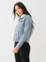 SHERPA COLLAR TRUCKER DENIM JACKET