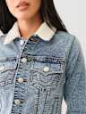SHERPA COLLAR TRUCKER DENIM JACKET