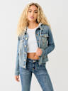 HOODIE DENIM TRUCKER JACKET